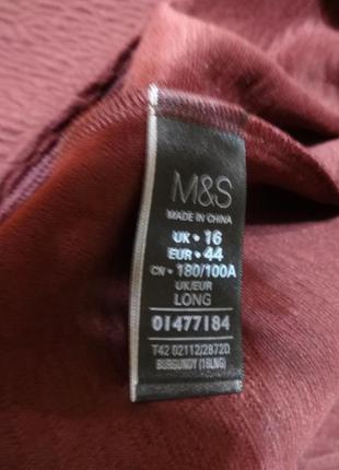 Стильное платье сарафан бордовое marks&spencer р.5210 фото