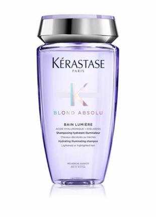 Увлажняющий шампунь для светлых и мелированных волос kerastase blond absolu bain lumiere