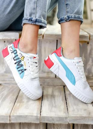 Кросівки кеді puma cali graffiti white letter кросівки, кеди