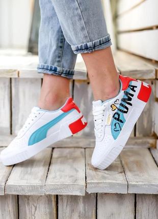Кросівки кеді puma cali graffiti white letter кросівки, кеди3 фото