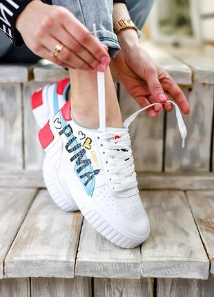 Кросівки кеді puma cali graffiti white letter кросівки, кеди7 фото