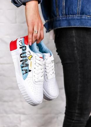 Кросівки кеді puma cali graffiti white letter кросівки, кеди8 фото