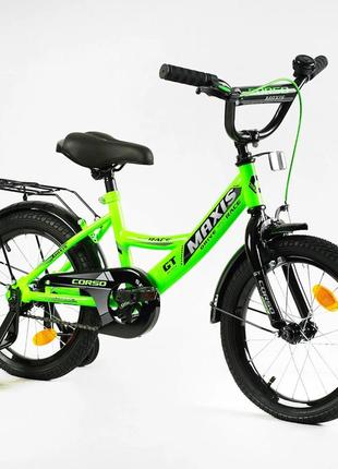 Дитячий двоколісний велосипед corso maxis ,колеса 16 дюймів1 фото