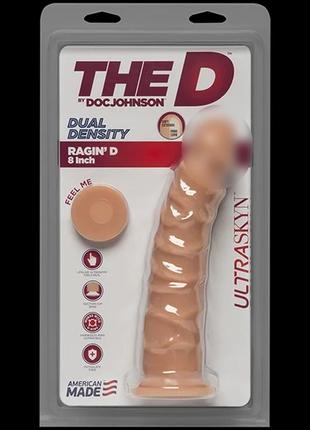 Фаллоимитатор doc johnson the d - ragin d - 8 inch without balls - ultraskyn, диаметр 5,1см 3
