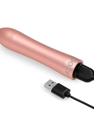Мощная вибропуля doxy rose gold в металлическом кейсе, ультрагладкая, 7 режимов 3