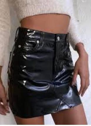 Юбка латексная
