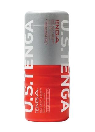 Мастурбатор tenga us double hole cup (двосторонній великий) з двома незалежними каналами
