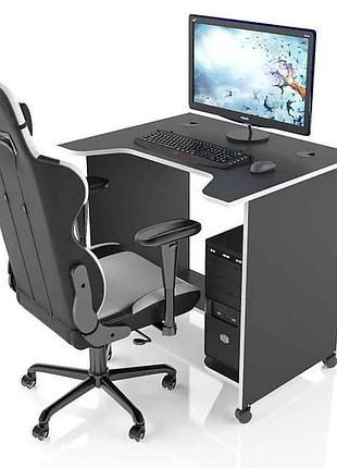 Стол геймерский (игровой) серия xgamer mini xg10, 1000мм, чёрный с белым