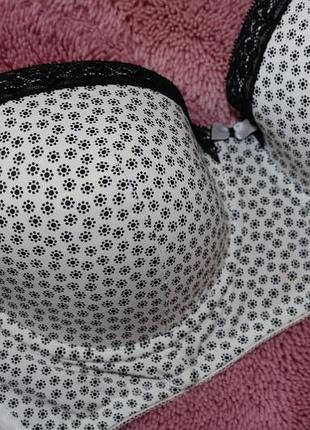 80dd - 36dd ванильное бюстье в мелкий принт от matalan