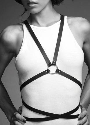 Портупея из экокожи bijoux indiscrets maze multi-way body harness black