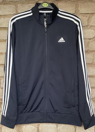 Кофта adidas essentials warm-up 3s track размер м оригинал  толстовка6 фото