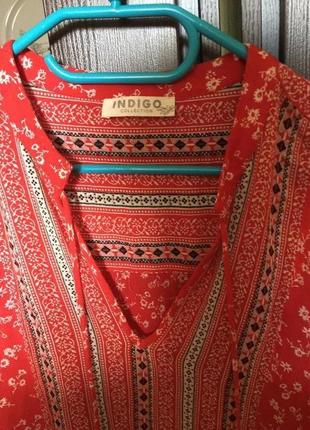 Червона коронувавши блузка батал marks & spenser