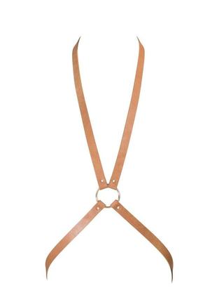 Портупея bijoux indiscrets maze — 8 harness brown, екошкіра