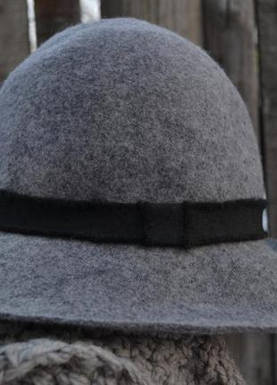 Шляпа из фетра серого цвета, от zara2 фото
