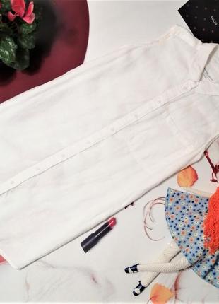 Рубашка marks&spencer, 100% лен, размер 14/42