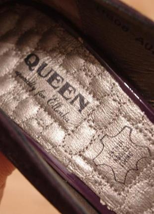 Queen elenka 38рр туфли каблук столбик новые фиолетовые повседневные5 фото