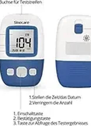 Сток глюкометр измеритель сахара в крови sinocare safe aq angel