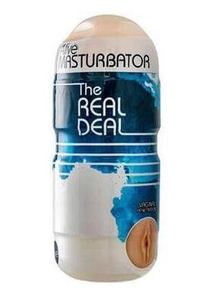 Недорогой мастурбатор-вагина alive super realistic vagina feromon