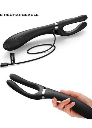 Вибратор-стимулятор dorcel infinite joy black, многофункциональный, унисекс 4