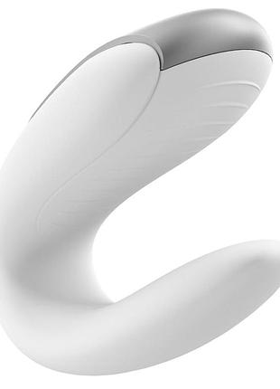 Смарт-вибратор для пар satisfyer double fun (white) feromon 5