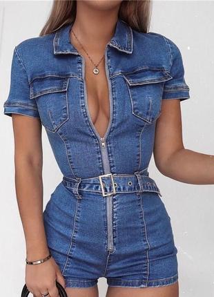 Джинс комбез