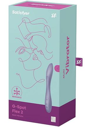Универсальный вибратор satisfyer g-spot flex 2, гибкий ствол с фиксацией положения 4