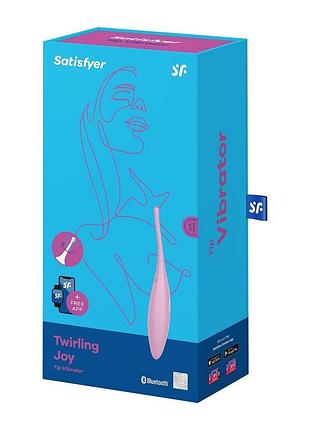 Смарт-вибратор для клитора satisfyer twirling joy pink 6
