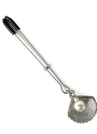 Зажим для клитора art of sex - clit clamp silver pearl feromon