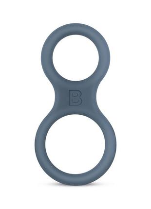 Эрекционное кольцо boners classic cock & ball ring - grey