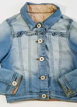 Джинсовка фирма nutmeg на 4-5 лет на 110 см