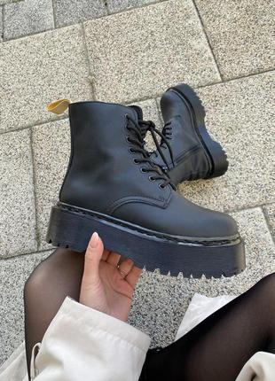 Женские ботинки dr.martens jadon triple black (термо)36-38-39-40