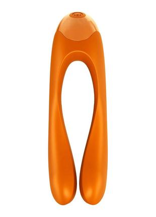 Вибратор на палец satisfyer candy cane orange feromon