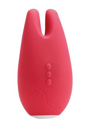 Кліторальний смарт-вібратор gala by we-vibe pink, 2 вібропальця, 2 мотори, потужні вібрації feromon