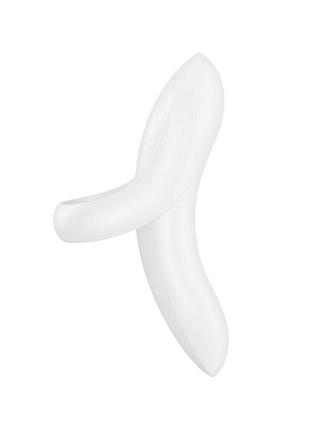 Вибратор на палец satisfyer bold lover white, гибкий 2