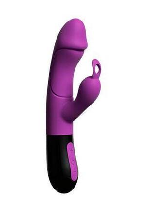 Вибратор-кролик adrien lastic ares 2.0 с аккумулятором, с петелькой для пальца feromon