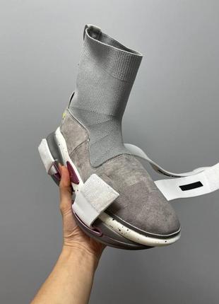 Женские кроссовки  balmain b-bold sneakers grey5 фото