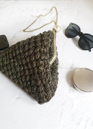 Вязаная сумка,клатч
