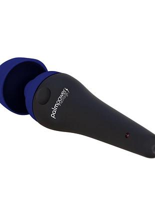 Вибромассажер palmpower recharge blue, перезаряжаемый, гибкая головка, тревел-замок 2