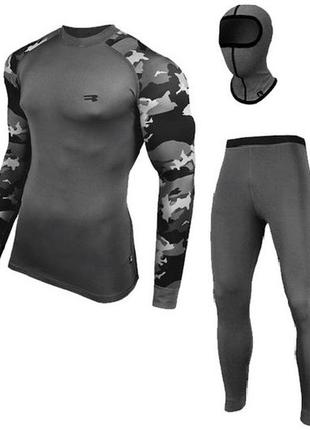 Спортивный женский термокостюм radical shooter теплый, серый m9 фото