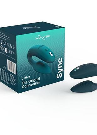 Смарт-вибратор для пар we-vibe sync 2 green velvet, 10 виброрежимов, пульт ду 8