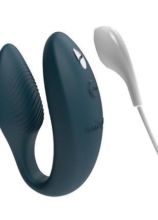 Смарт-вибратор для пар we-vibe sync 2 green velvet, 10 виброрежимов, пульт ду 6