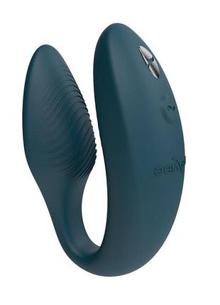 Смарт-вибратор для пар we-vibe sync 2 green velvet, 10 виброрежимов, пульт ду 5