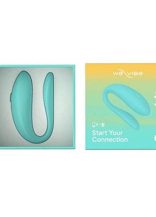 Смарт-вибратор для пар we-vibe sync lite aqua, 10 виброрежимов, можно совмещать с проникающим сексом 7