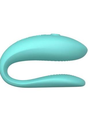 Смарт-вибратор для пар we-vibe sync lite aqua, 10 виброрежимов, можно совмещать с проникающим сексом 2