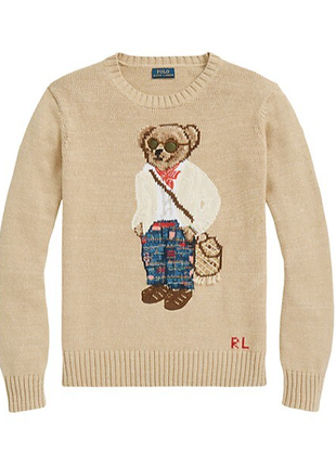 Тот самый свитер, джемпер с мишкой  в стиле polo ralph lauren