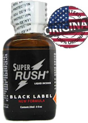 Poppers / попперс super rush black label 24 ml pwd usa