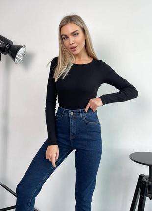 Женские базовые укороченные джинсы3 фото
