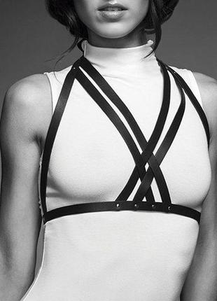 Портупея bijoux indiscrets maze halter bra harness black