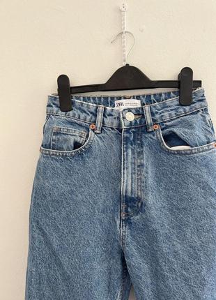 Крутые джинсы zara mom, база каждого гардероба, высокая посадка2 фото