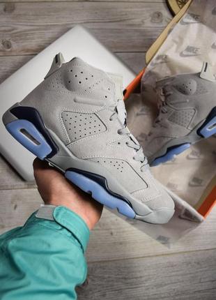 Чоловічі кросівки nike air jordan 6 gray